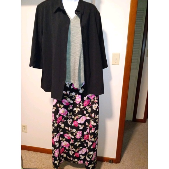 ALLISON DALEY Blouse - 16 Point Collar, 3/4 Sleeves Button Up Shirt - Picture 11 of 11